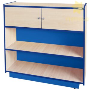 C03A06-Mueble para Mochilas y Material Didáctico-Azul-